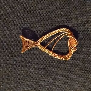 Wire wrapped pendant